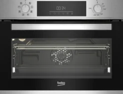 New MyMobel HORNO COMPACTO BEKO BBCM12300X MULTIF.8 3D GUIA TELESC. HIDROLISIS INOX