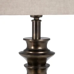 Hot MyMobel Lámpara mesa bronce tejido-metal 41 x 41 x 88,50 cm