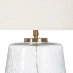 Sale MyMobel Lámpara mesa cristal-metal iluminación 35 x 35 x 63 cm