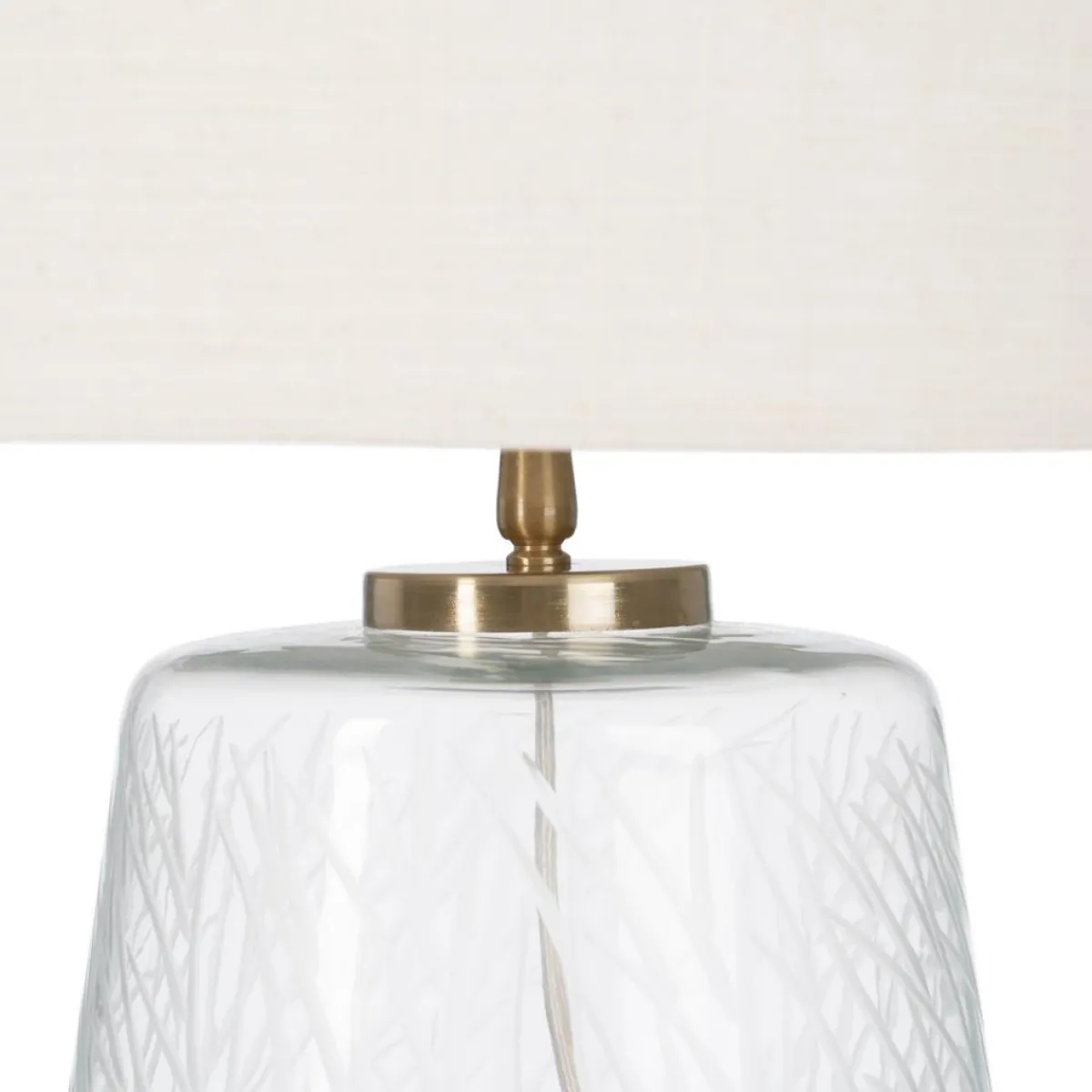 Sale MyMobel Lámpara mesa cristal-metal iluminación 35 x 35 x 63 cm