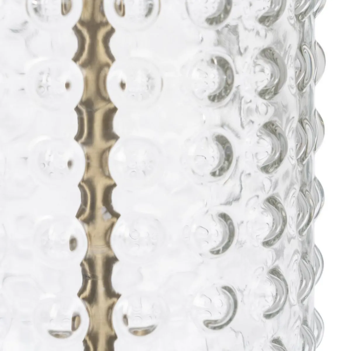 New MyMobel Lámpara mesa cristal-metal iluminación 16 x 16 x 36 cm
