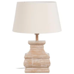 Outlet MyMobel Lámpara mesa natural dm-tejido 45 x 45 x 64,50 cm