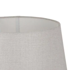 Discount MyMobel Lámpara mesa plata cristal decoración 32 x 32 x 57 cm