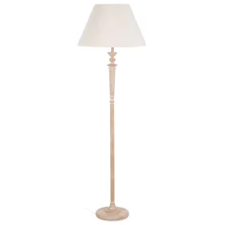 Best MyMobel Lámpara suelo natural madera - tejido 50 x 50 x 157 cm