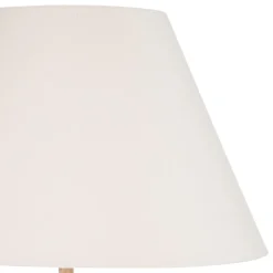 Best MyMobel Lámpara suelo natural madera - tejido 50 x 50 x 157 cm
