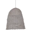 New MyMobel Lámpara techo blanco 100% fibra natural 43 x 43 x 52 cm