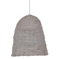 New MyMobel Lámpara techo blanco 100% fibra natural 43 x 43 x 52 cm