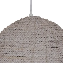 New MyMobel Lámpara techo blanco 100% fibra natural 43 x 43 x 52 cm