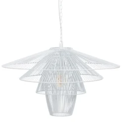 Sale MyMobel Lámpara techo blanco metal iluminación 59 x 59 cm