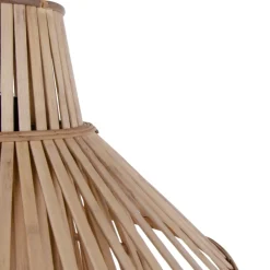 Discount MyMobel Lámpara techo natural bambú iluminación 53 x 53 x 54 cm
