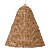 Fashion MyMobel Lámpara techo natural fibra natural 60 x 60 x 65 cm