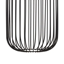 Discount MyMobel Lámpara techo negro hierro iluminación 34 x 34 x 70 cm