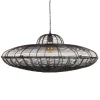 Sale MyMobel Lámpara techo negro metal iluminación 80 x 80 cm