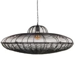Sale MyMobel Lámpara techo negro metal iluminación 80 x 80 cm