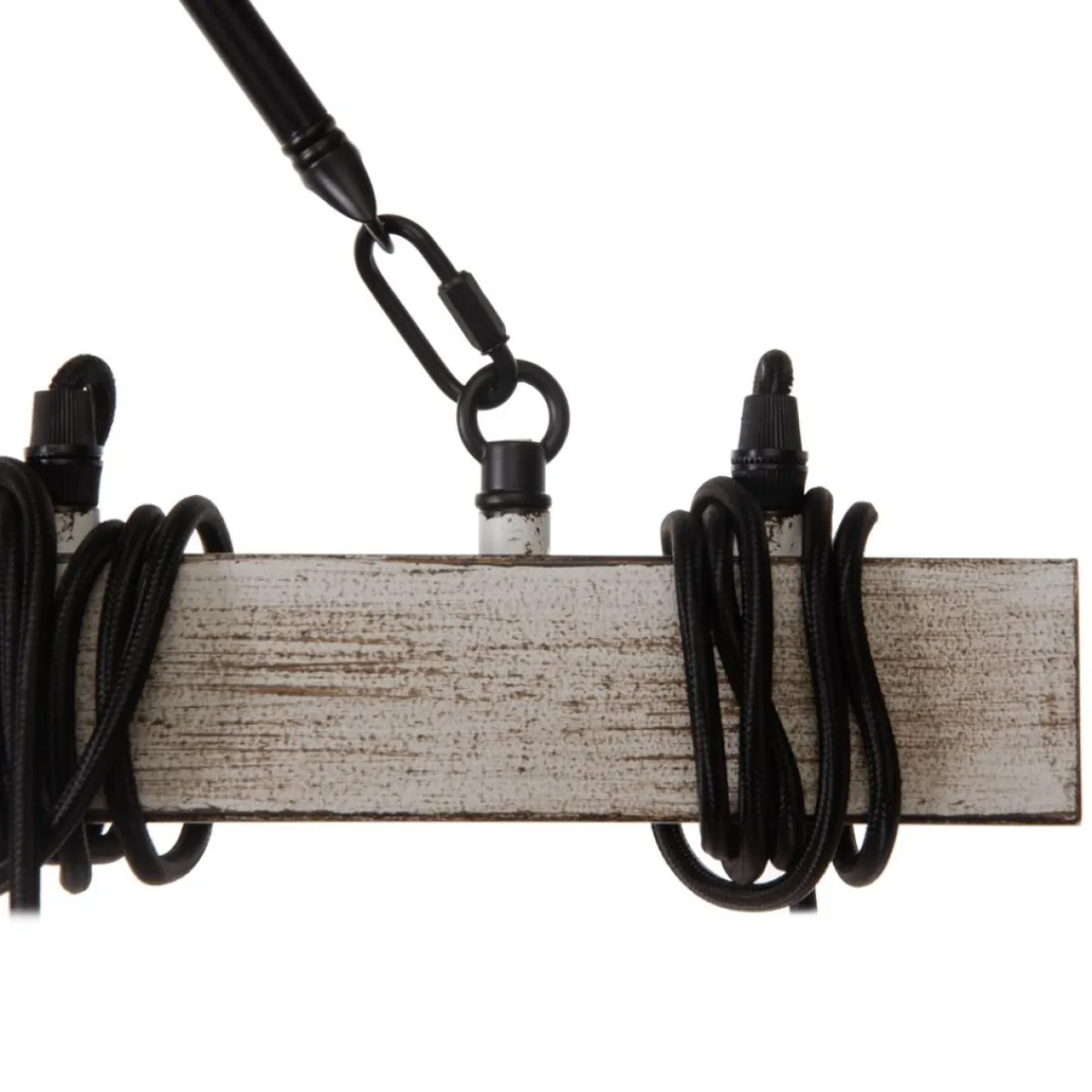 New MyMobel Lámpara techo negro metal iluminación 107 x 5 x 15 cm