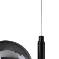 Clearance MyMobel Lámpara techo negro metal-cristal 85 x 15 x 32 cm
