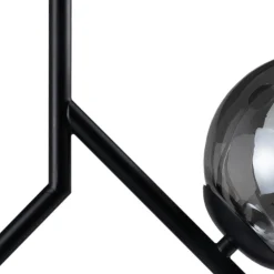 New MyMobel Lámpara techo negro metal-cristal 50 x 15 x 54 cm