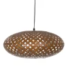 Online MyMobel Lámpara techo oro metal iluminación 44 x 44 x 20 cm