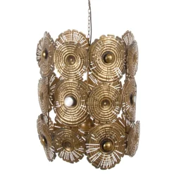 Clearance MyMobel Lámpara techo oro metal iluminación 50 x 50 x 65 cm