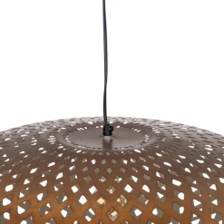 Discount MyMobel Lámpara techo oro metal iluminación 56 x 56 x 24 cm