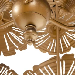 Clearance MyMobel Lámpara techo oro metal iluminación 50 x 50 x 65 cm