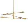 Fashion MyMobel Lámpara techo oro metal moderno 80 x 80 x 129,50 cm