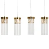 Sale MyMobel Lámpara techo oro metal-cristal 91 x 11 x 45 cm