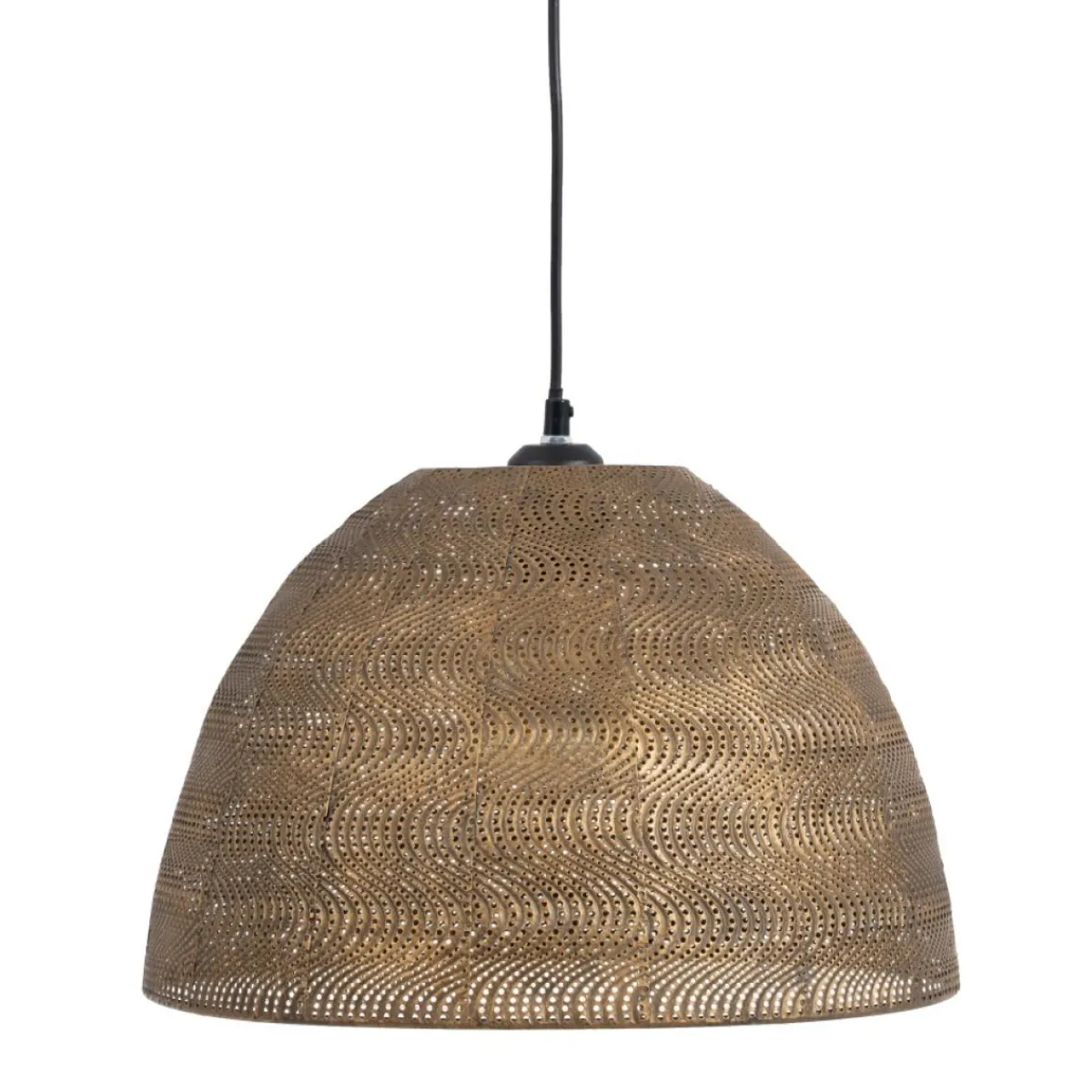 Best MyMobel Lámpara techo oro viejo metal 37 x 37 x 29 cm