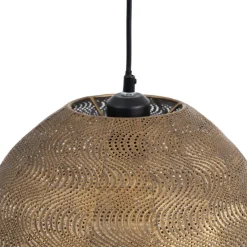 Best MyMobel Lámpara techo oro viejo metal 37 x 37 x 29 cm