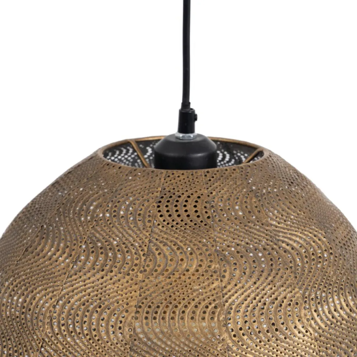 Best MyMobel Lámpara techo oro viejo metal 37 x 37 x 29 cm