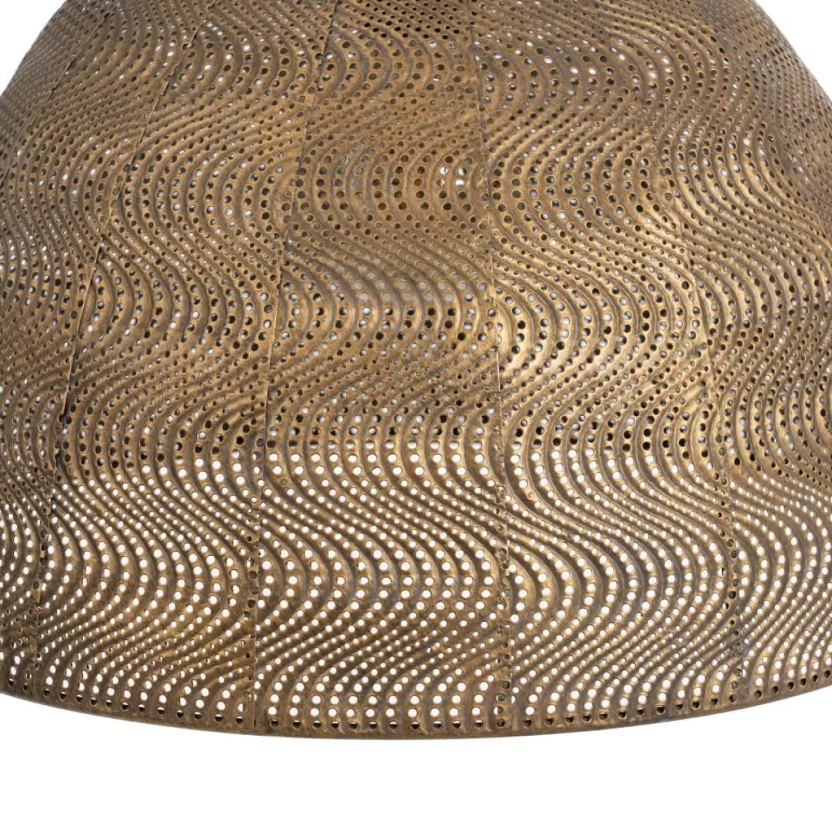 Best MyMobel Lámpara techo oro viejo metal 37 x 37 x 29 cm