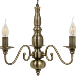 Sale MyMobel Lámpara techo oro viejo metal decoración 38 x 38 x 80,50 cm