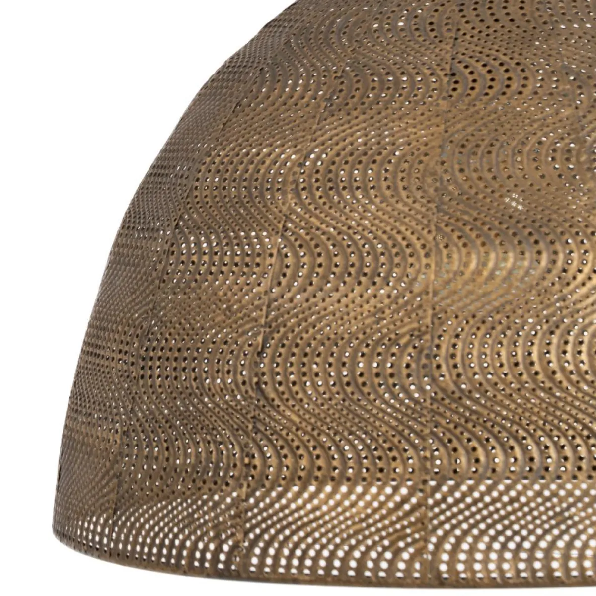 Best MyMobel Lámpara techo oro viejo metal 37 x 37 x 29 cm