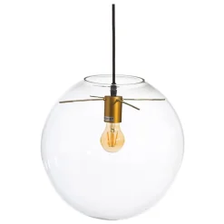 New MyMobel Lámpara techo oro-transparente cristal 30 x 30 x 30 cm