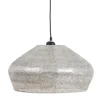 Outlet MyMobel Lámpara techo plata metal iluminación 42 x 42 x 27,50 cm