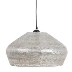 Outlet MyMobel Lámpara techo plata metal iluminación 42 x 42 x 27,50 cm