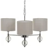 Outlet MyMobel Lámpara techo plata metal decoración 58 x 58 x 73 cm