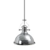 Fashion MyMobel Lámpara techo plata metal iluminación 31 x 31 x 40 cm