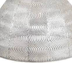 Discount MyMobel Lámpara techo plata metal iluminación 37 x 37 x 29 cm