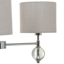 Outlet MyMobel Lámpara techo plata metal decoración 58 x 58 x 73 cm