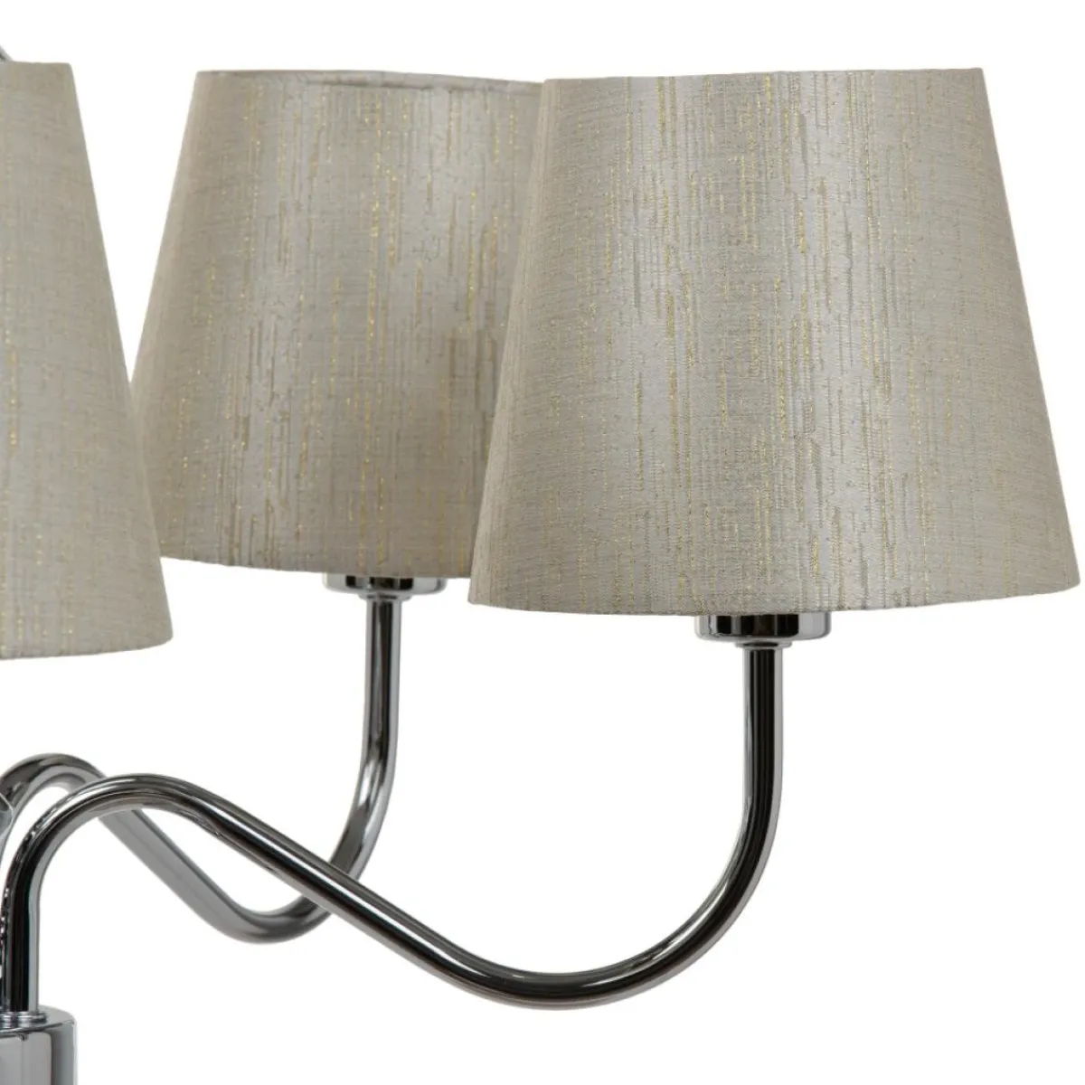Online MyMobel Lámpara techo plata metal decoración 51 x 51 x 85 cm