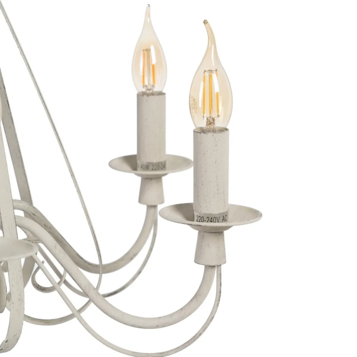 Fashion MyMobel Lámpara techo taupe metal vintage 63 x 63 x 102 cm