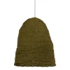 Hot MyMobel Lámpara techo verde 100% fibra vegetal 43 x 43 x 52 cm