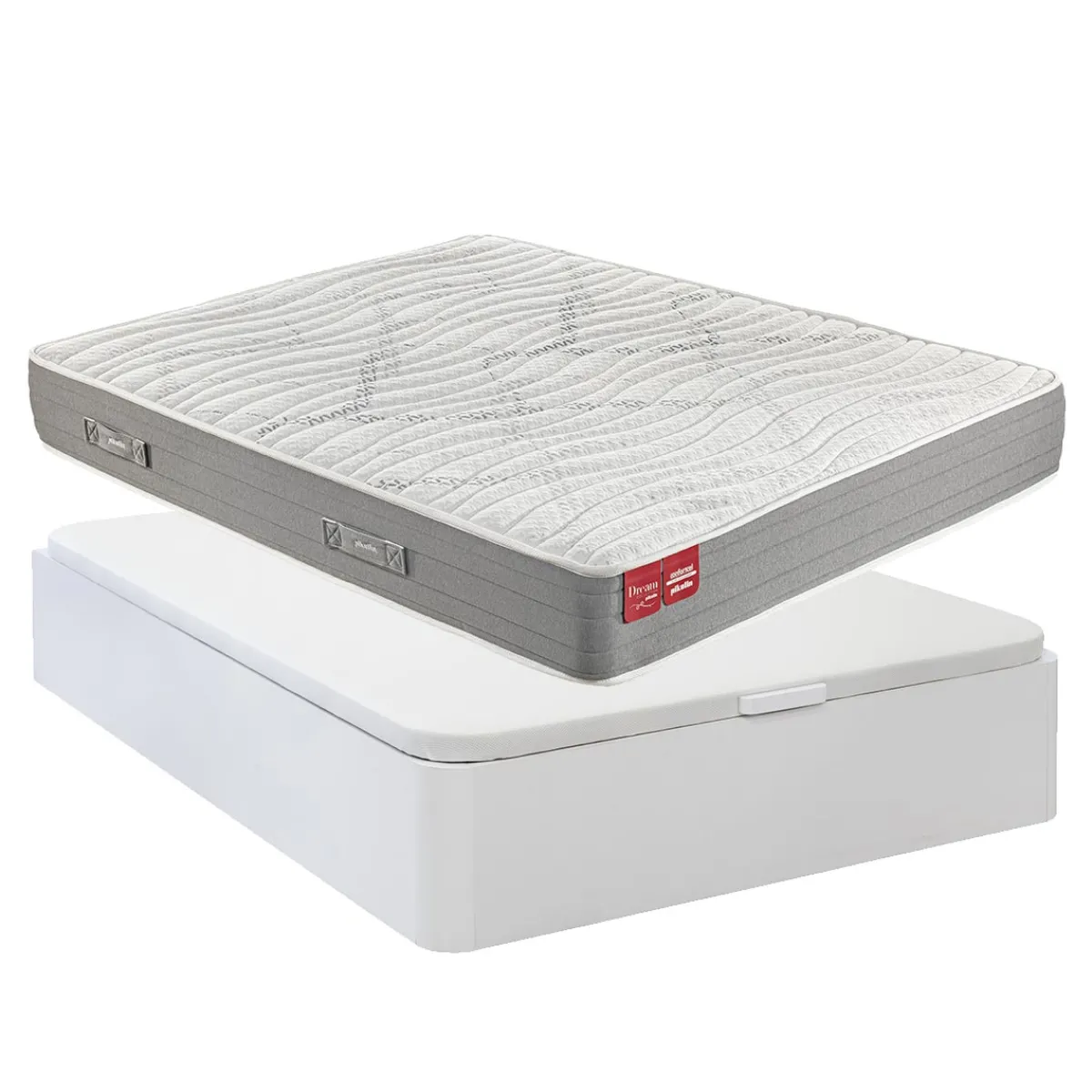 Online MyMobel Pack canapé GRECIA + colchón ALLEGRO 135*190 BLANCO 135 x 190 cm