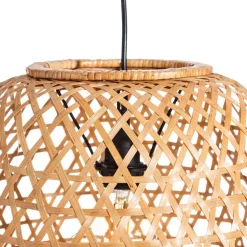 Online MyMobel S-2 lámpara techo natural bambú 42 x 42 x 42 cm