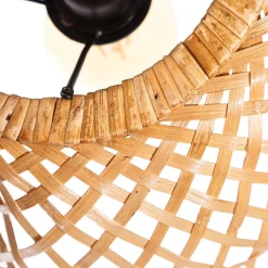 Online MyMobel S-2 lámpara techo natural bambú 42 x 42 x 42 cm