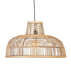 Outlet MyMobel S-2 lámpara techo natural ratán 51,50 x 51,50 x 30 cm