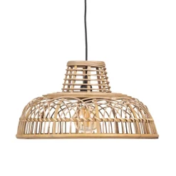 Outlet MyMobel S-2 lámpara techo natural ratán 51,50 x 51,50 x 30 cm