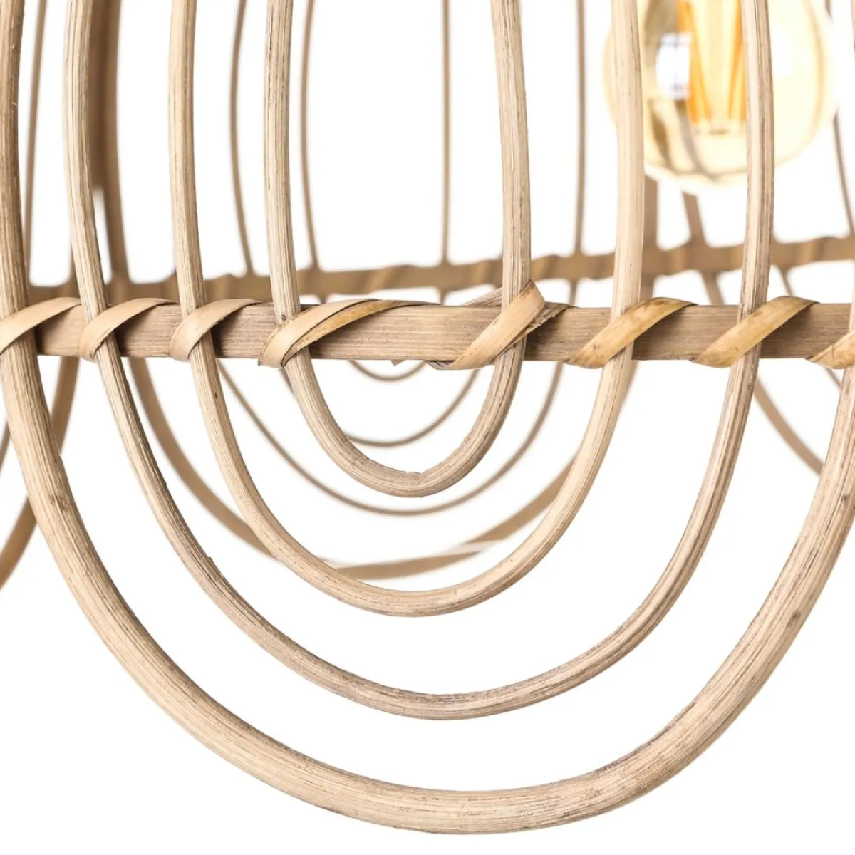 Best MyMobel S-2 lámpara techo natural ratán 49 x 49 x 33 cm