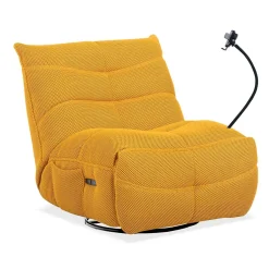 Hot MyMobel Sillón eléctrico + cargador DIMIAN Mostaza